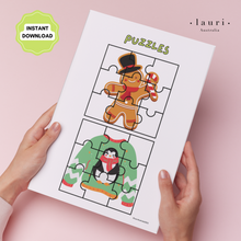 Load image into Gallery viewer, Christmas Puzzle Activity for Kids DIY Advent Calendar - Digital Download Only (print at home)
