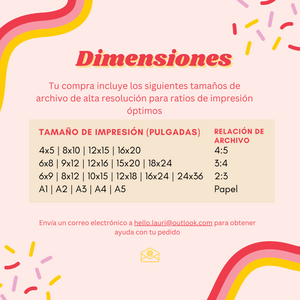Spanish Bright Shapes Poster - Póster de Formas Brillantes para Guardería y Aula DESCARGA DIGITAL
