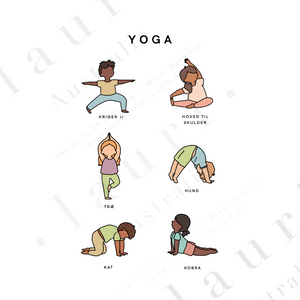Danish Poster - Kopi af Yoga for Kids-plakat - Calm Corner Print - DIGITAL DOWNLOAD Printbar