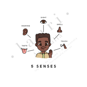 This is a digital download educational poster showing the 5 senses for children and toddlers to learn. This education print is perfect for Montessori inspired homeschool classrooms, playrooms and childrens toddler nurseries or bedrooms too. The 5 Senses Poster for Children, Educational Digital Download, Printable wall art, Montessori Homeschool Learning Materials, Boho Decor