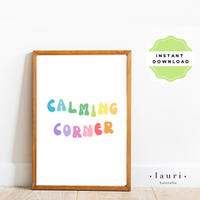 Load image into Gallery viewer, Calming Corner Feelings Poster, Emotions Chart, Muted Boho Classroom Decor, DIGITAL DOWNLOAD, Montessori Homeschool Decor, Feelings Print, Printable Poster, Educational Poster, Bedroom art, childrens nursery decor, words to feelings chart Breathe In Breathe Out Poster, Clam down corner Calming techniques strategies poster Montessori Homeschool Decor, classroom management tools
