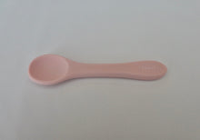 Load image into Gallery viewer, Silicone baby spoon , natural soft colour, blush pink, Lauri Australia
