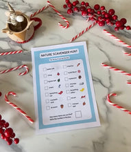 Load image into Gallery viewer, Nature Scavenger Hunt Checklist for DIY Advent Calendar - Digital Download Only (print at home)
