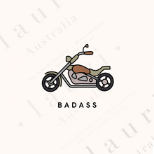 Load image into Gallery viewer, Motorbike Drawing Badass Poster - DIGITAL DOWNLOAD Printable
