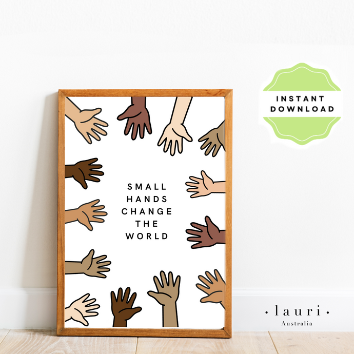 Small hands change the world poster digital download, Emotions Chart, Muted Boho Classroom Decor, DIGITAL DOWNLOAD, Montessori Homeschool Decor, Feelings Print, Printable Poster, Educational Poster, Bedroom art, childrens nursery decor, words to feelings chart Breathe In Breathe Out Poster, Clam down corner Calming techniques strategies poster Montessori Homeschool Decor, classroom management tools